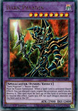 Yugioh Dark Paladin HAC1-EN018 1st Edition Duel Terminal Ultra Rare NM - Image 1
