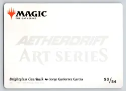 Brightglass Gearhulk Art Card S Art Series: Aetherdrift 53 NM DFT MTG Magic TCG - Image 2