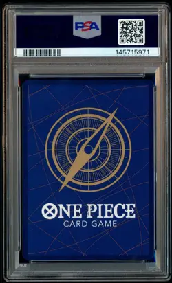 2025 One Piece OP12 EN 3rd Anniversary Gold #093 Marshall D Teach PSA 10 - Image 3