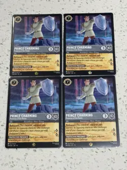 Disney Lorcana Prince Charming Protector x4 189/204 Whispers in Well Non-Foil - Image 1