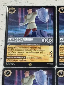 Disney Lorcana Prince Charming Protector x4 189/204 Whispers in Well Non-Foil - Image 2