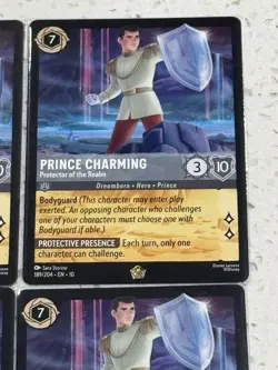 Disney Lorcana Prince Charming Protector x4 189/204 Whispers in Well Non-Foil - Image 3