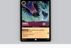 Disney Lorcana TCG - Azurite Sea - Diablo - Obedient Raven - 49/204 LP - Image 1
