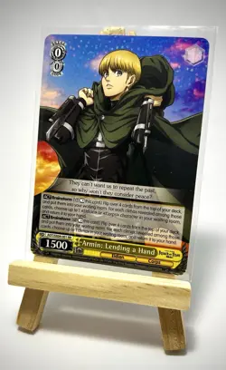 Weiss Schwarz Attack On Titan AOT/SX04-001 RR Armin:Lending A Hand - Image 1