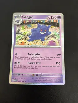 Pokemon TCG Gengar 151 Holo Rare Scarlet & Violet Card 094/165 - Image 1