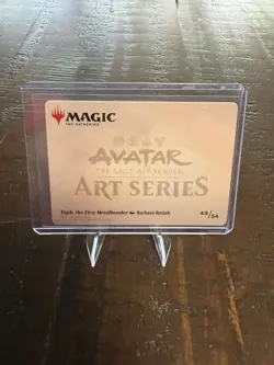 Toph, the First Metalbender Art Card (Gold-Stamped Signature) Avatar MTG - Image 2
