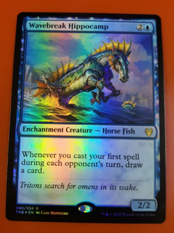 1x Wavebreak Hippocamp | FOIL | Theros Beyond Death | MTG Magic Cards - Image 1
