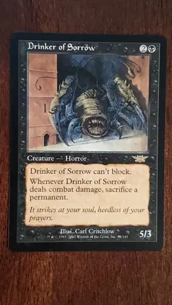 Drinker of Sorrow Legions EX/LP 66/145 MTG Magic the Gathering Creature Rare - Image 1