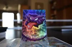 Topps Pokemon Card Haunter #93 Rainbow Holo Blue Label First Print - Image 1