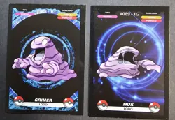 GRIMER X MUK EVOLUTION LOT - POKEMON KANTO CREALASER RARE TCG CARDS - Image 1