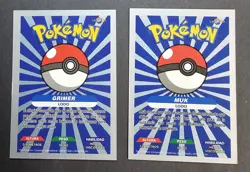 GRIMER X MUK EVOLUTION LOT - POKEMON KANTO CREALASER RARE TCG CARDS - Image 2