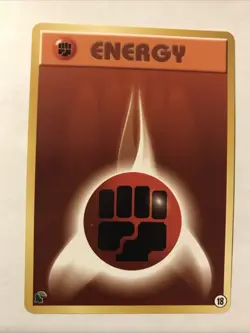 Pokemon Card Fighting Energy 18 Chikorita Half Deck Neo Intro Pack NM - Image 1