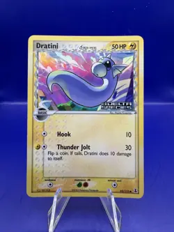 Dratini Reverse Holo 65/113 ex Delta Species 2005 Stamped Pokemon TCG Card - Image 1