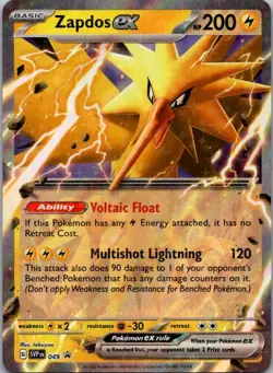 Zapdos ex - 049 SV: Scarlet & Violet Promo Cards Holo Promo NM - Image 1