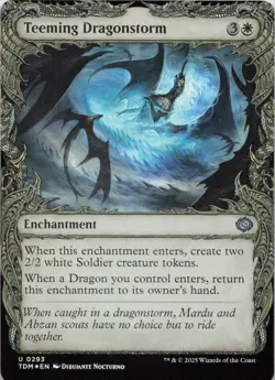 Teeming Dragonstorm Showcase FOIL U Tarkir: Dragonstorm 293 MTG - Image 1