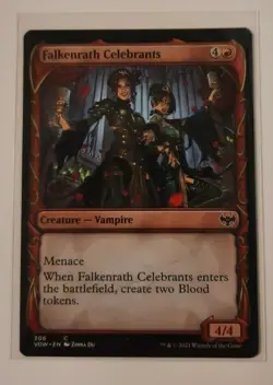 FALKENRATH CELEBRANTS Magic the Gathering Innistrad Crimson Vow SHOWCASE MTG - Image 1