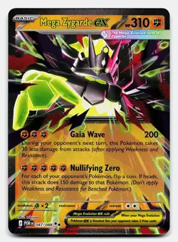 MEGA ZYGARDE EX PERFECT ORDER 047/088 NM DOUBLE RARE POKEMON - Image 2
