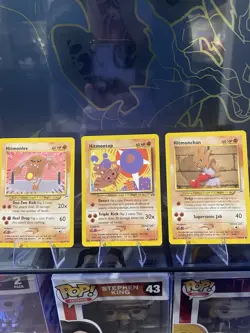 Pokemon Neo Discovery Hitmonlee, Hitmontop & Hitmonchan Card Lot - Image 1
