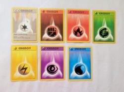 Vintage 1999 Pokemon Base Set 7 Lot Every Energy (Including Colorless!) #96-#102 - Image 1