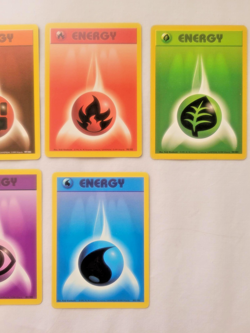 Vintage 1999 Pokemon Base Set 7 Lot Every Energy (Including Colorless!) #96-#102 - Image 3
