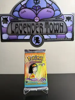 Gym Heroes 1st Edition Erika Pokemon Trading Card WOTC Booster Pack New Sealed - Image 1