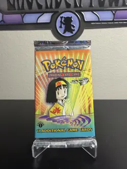 Gym Heroes 1st Edition Erika Pokemon Trading Card WOTC Booster Pack New Sealed - Image 2