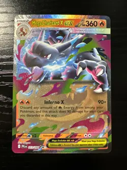 Pokemon Mega-Charizard-EX Holo Rare TCG Card 13/94 Near Mint - Image 1