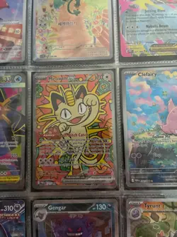 Pokemon TCG Meowth EX 121/88 SIR Special Illustration Rare Perfect Order ⭐⭐ - Image 1
