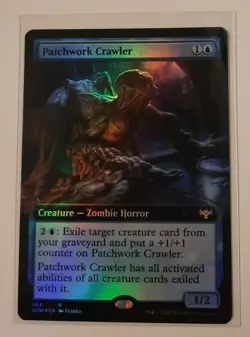 PATCHWORK CRAWLER Innistrad Crimson Vow EXTENDED FOIL MTG Magic the Gathering - Image 1