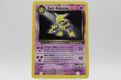 Dark Alakazam 18/82 - Team Rocket Vintage Rare WOTC Pokemon TCG Card - Image 1