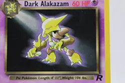 Dark Alakazam 18/82 - Team Rocket Vintage Rare WOTC Pokemon TCG Card - Image 2