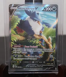 2022 POKEMON BRILLIANT STARS HONCHKROW V 162/172 ATLERNATE ART TCG HOLO - Image 1