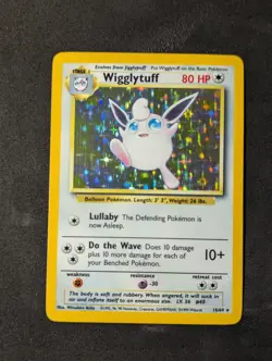 Pokemon TCG Wigglytuff Jungle Holo Misprint No Symbol 16/64 - Image 1