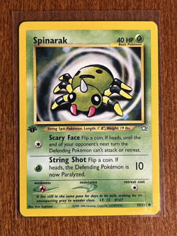 [NM] 2000 Pokemon Neo Genesis Spinarak 1st Edition #75/111 - Image 1