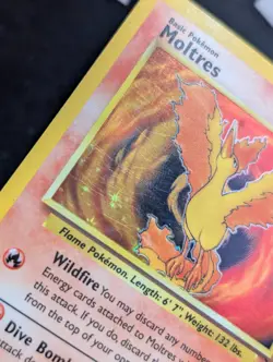 Moltres 12/62 Fossil Pokemon LP Holo - Image 2
