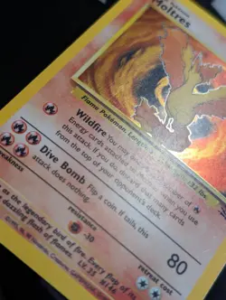 Moltres 12/62 Fossil Pokemon LP Holo - Image 4