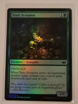 TOXIC SCORPION Innistrad Crimson Vow FOIL MTG Magic the Gathering - Image 1