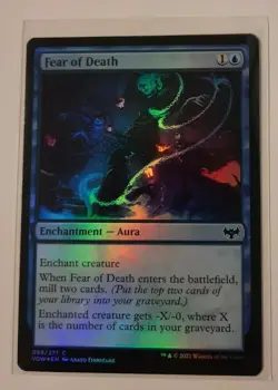 FEAR OF DEATH Innistrad Crimson Vow FOIL MTG Magic the Gathering - Image 1
