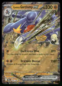 Cynthia's Garchomp ex 104/182 Double Rare Destined Rivals Pokemon NM - Image 1