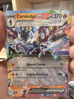 Pokemon Ceruledge EX Surging Sparks 036/191 Double Rare - Image 1