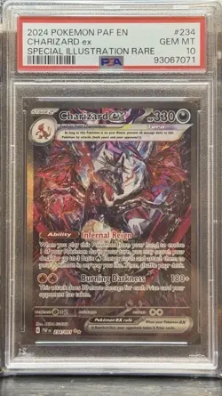 2024 Pokemon Paldean Fates Charizard EX #234 Special Illustration Rare PSA 10 - Image 1