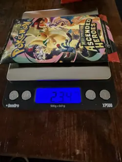 2026 Pokemon Ascended Heroes Booster Pack 23.47 G (Ex Heavy) (Poss God Pack!!) - Image 1