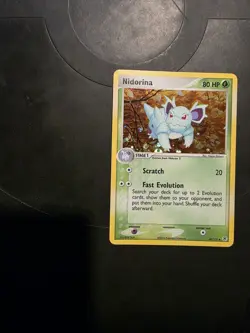 Pokemon TCG Nidorina 40/112 EX Fire Red Leaf Green Reverse Holo - Image 1