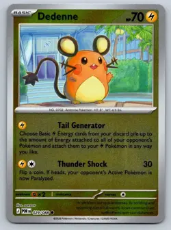 Dedenne 029/088 Common Perfect Order Pokemon Reverse Holo Near Mint - Image 1