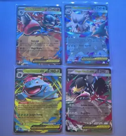 Pokemon TCG Mega Lucario EX, Abomasnow EX, Venusaur EX, Mawile EX Foil Lot - Image 1