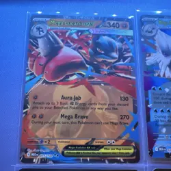 Pokemon TCG Mega Lucario EX, Abomasnow EX, Venusaur EX, Mawile EX Foil Lot - Image 3