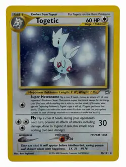 Togetic - 16/111 Neo Genesis 2000 WOTC - Holo - Pokemon TCG - Image 1