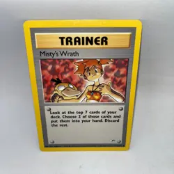 Misty's Wrath 114/132 Uncommon Gym Heroes Pokemon Unlimited Moderately Played - Image 1