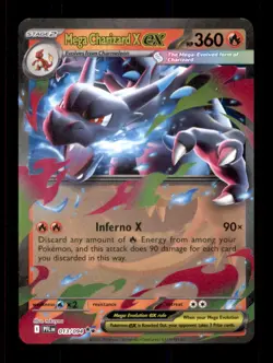 MEGA CHARIZARD X EX 013/094 DOUBLE RARE PHANTASMAL FLAMES POKEMON NM/M - Image 1