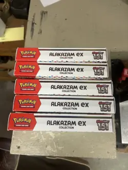Pokemon TCG 151 Alakazam Ex Collection Box Lot Of 5 - Image 2